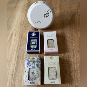 Pura Smart Home Fragrance Device & 4 Fragrance Refills
